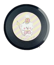 ほわころくらぶ レコード缶バッジ(スタンド付き) イエロー