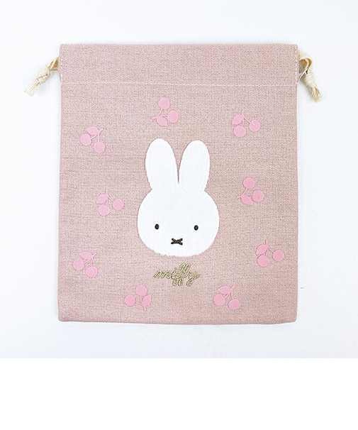 ミッフィー miffy 巾着 ピンク チェリーフルールシリーズ