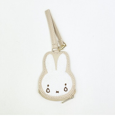 ミッフィー miffy おかおサガラミニポーチ (ベージュ)