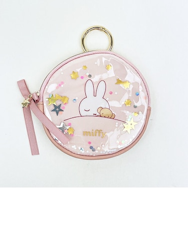 ミッフィー miffy サークルポーチ ピンク ドリーミーシリーズ