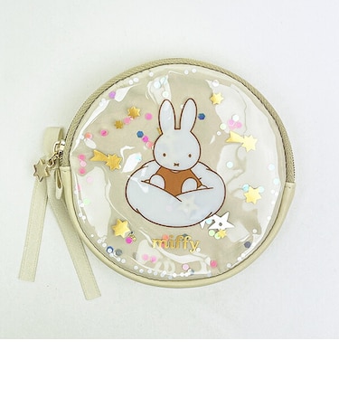 ミッフィー miffy サークルポーチ アイボリー ドリーミーシリーズ
