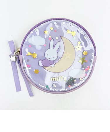 ミッフィー miffy サークルポーチ パープル ドリーミーシリーズ