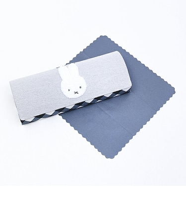 ミッフィー miffy 眼鏡ケース グレー ダイアゴナルチェック