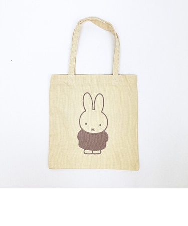 ミッフィー miffy 刺繍ミニトートバッグ ベージュ