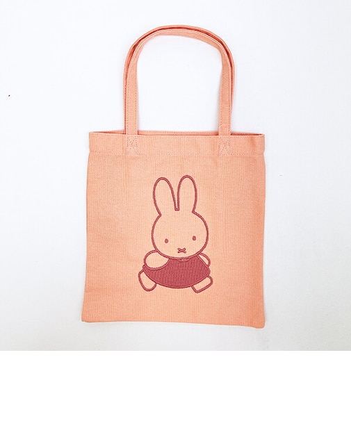 ミッフィー miffy 刺繍ミニトートバッグ ピンク