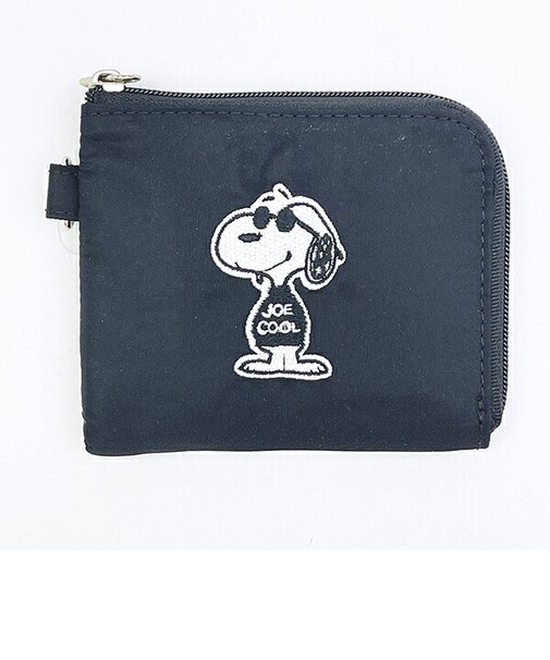 スヌーピー ジョークール ウォレット 財布 正面 モノトーン SNOOPY