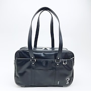 スヌーピー ショルダーボストンバッグ ブラック 刺繍ワンポイント SNOOPY