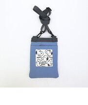 スヌーピー リップストップ フラットスマホショルダーバッグ ブルー SNOOPY