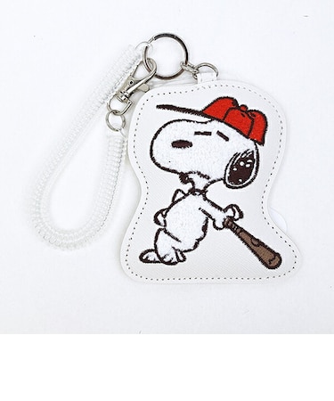 スヌーピー ダイカットパスケース ベースボール レッド 定期入れ SNOOPY