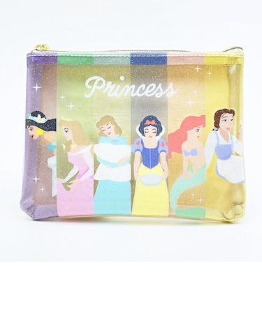 ディズニープリンセス 横並び クリアポーチ Disney