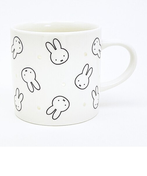 ミッフィー miffy 透かしマグカップ 総柄 コップ ベーシックシリーズ