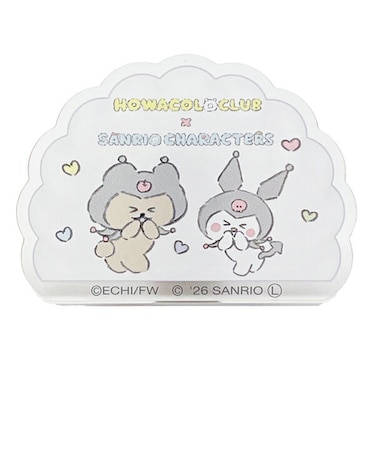ほわころくらぶ × サンリキャラクターズ (チャウちゃん&クロミ) アクリルメモスタンド Sanrio 日本製