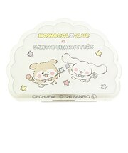 ほわころくらぶ × サンリキャラクターズ (しばころちゃん＆シナモロール) アクリルメモスタンド シナモン Sanrio 日本製