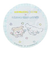 ほわころくらぶ × サンリキャラクターズ (しばころちゃん＆シナモロール) ぷくぷく缶バッジ シナモン Sanrio 日本製