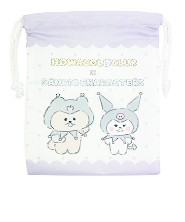 ほわころくらぶ × サンリキャラクターズ (チャウちゃん＆クロミ) 巾着 Sanrio