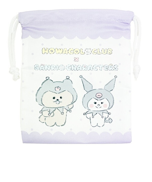 ほわころくらぶ × サンリキャラクターズ (チャウちゃん＆クロミ) 巾着 Sanrio