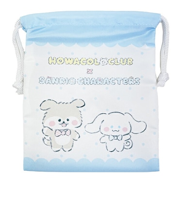 ほわころくらぶ × サンリキャラクターズ (しばころちゃん＆シナモロール) 巾着 シナモン Sanrio