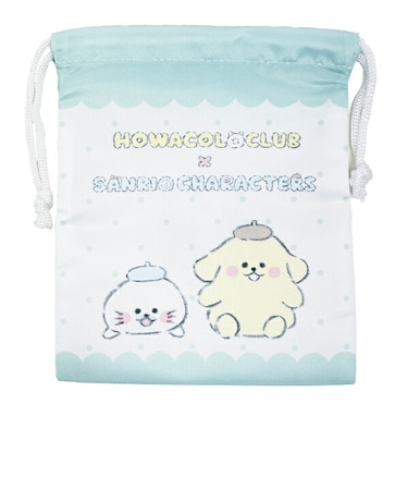 ほわころくらぶ × サンリキャラクターズ (むくころちゃん＆ポムポムプリン) 巾着 Sanrio