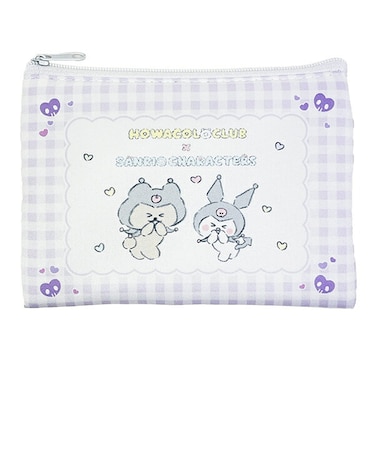 ほわころくらぶ × サンリキャラクターズ (チャウちゃん＆クロミ) フラットポーチ Sanrio