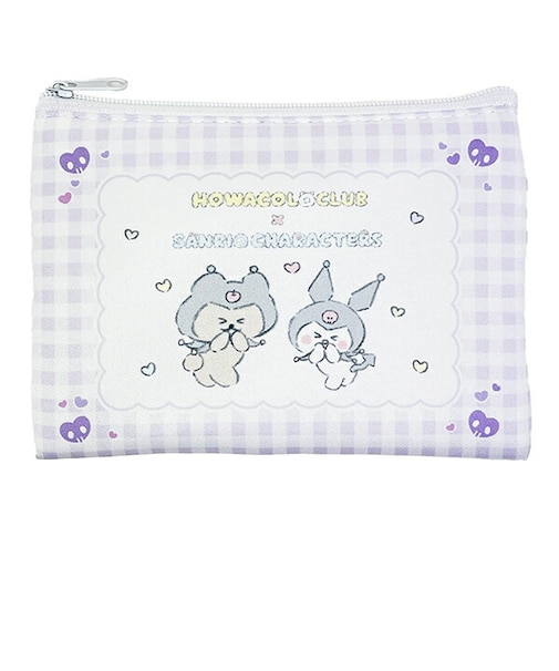 ほわころくらぶ × サンリキャラクターズ (チャウちゃん＆クロミ) フラットポーチ Sanrio