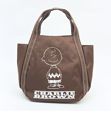 スヌーピー チャーリーブラウン ミニバルーントートバッグ ブラウン SNOOPY