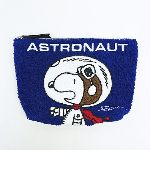 スヌーピー アストロノーツ さがらポーチ ブルー SNOOPY
