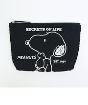 スヌーピー さがらポーチ ブラック モノトーン SNOOPY