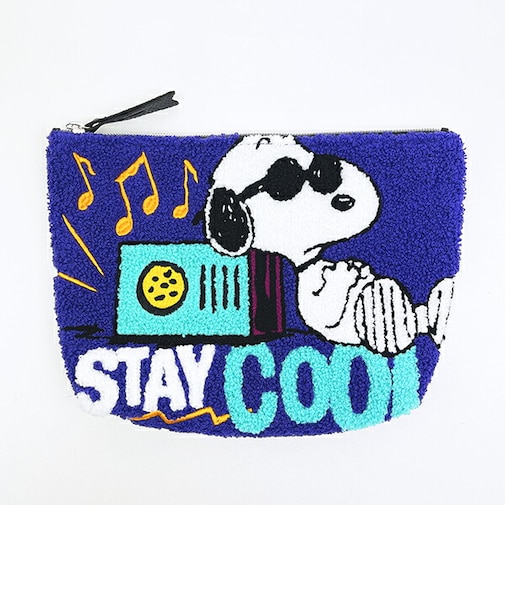 スヌーピー ジョークール さがらポーチ パープル SNOOPY