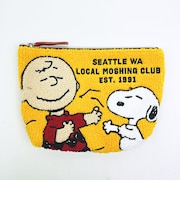 スヌーピー ＆チャーリーブラウン さがらポーチ イエロー SNOOPY