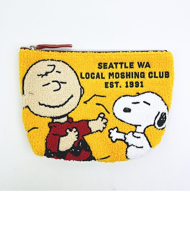 スヌーピー ＆チャーリーブラウン さがらポーチ イエロー SNOOPY
