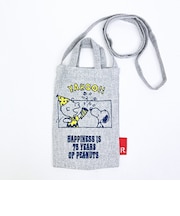 スヌーピー ショルダーバッグ グレー PEANUTS 75th ルートート ROOTOTE SNOOPY
