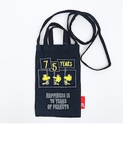 スヌーピー ショルダーバッグ ブラック PEANUTS 75th ルートート ROOTOTE SNOOPY