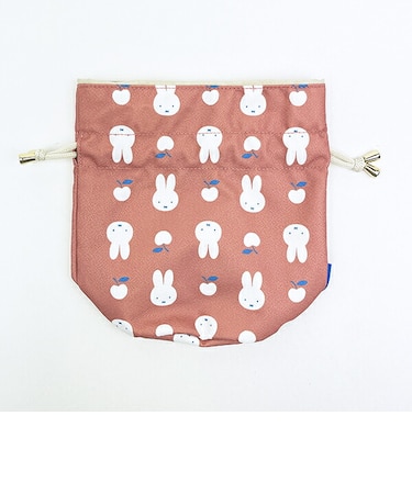 ミッフィー miffy 巾着 オレンジ はんなりフラワー
