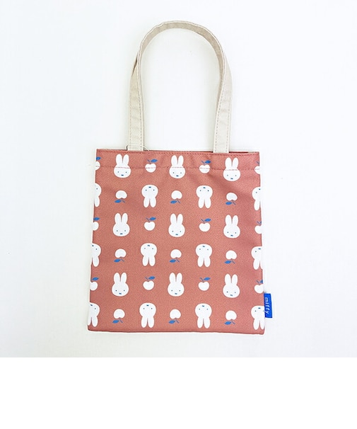 ミッフィー miffy ミニトート オレンジ はんなりフラワー