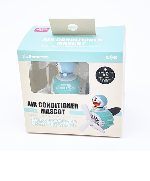 ドラえもん エアコンマスコット グリーン オーシャン カー用品