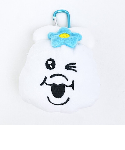 んぽちゃむ カラビナ付きぬいぐるみファスナーマスコット