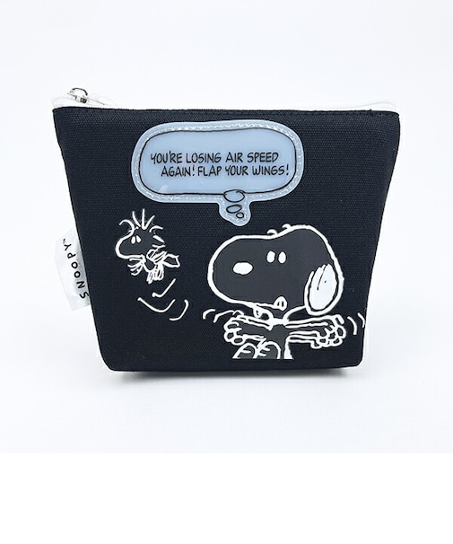 スヌーピー コミックスタイルマルチケース (ブラック) SNOOPY