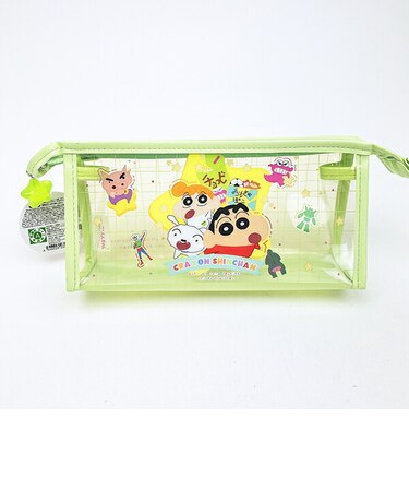 クレヨンしんちゃん チョコビ ビーズチャーム付きクリアペンポーチ 文具