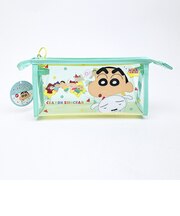 クレヨンしんちゃん パジャマ ビーズチャーム付きクリアペンポーチ 文具