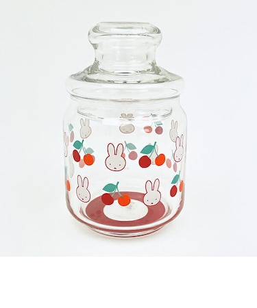 ミッフィー miffy ガラス小物入れ  レトロチェリーシリーズ 日本製