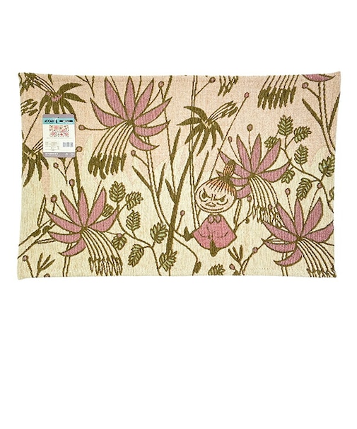 ムーミン リトルミイ ゴブラン織り 玄関マット (花畑の中で) MOOMIN