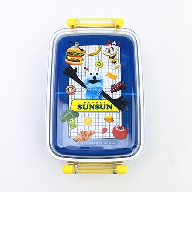 パペットスンスン ふわっとフタ付タイトランチボックス 角型 日本製