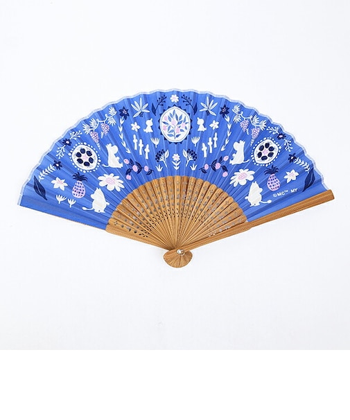 ムーミン 扇子 (フルーツ) 薄紫 MOOMIN