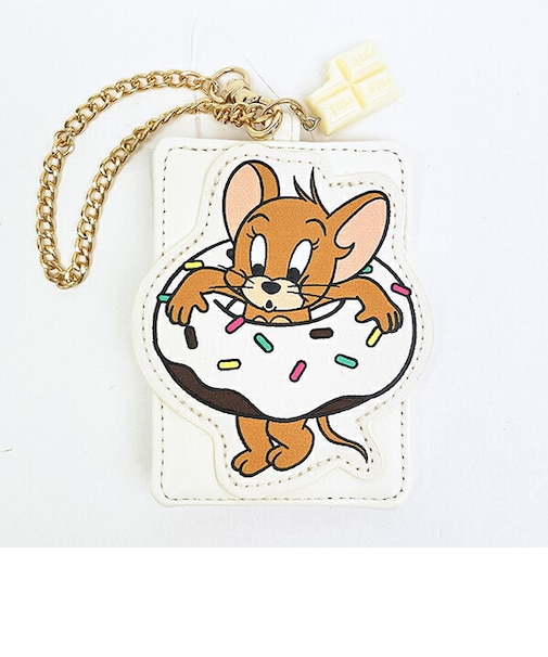 トムとジェリー ジェリー スイーツアップリケパスケース トムジェリ