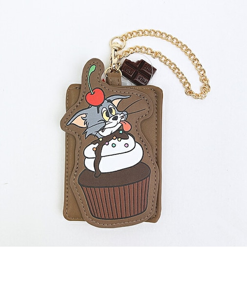 トムとジェリー トム スイーツアップリケパスケース トムジェリ