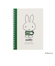 ミッフィー miffy A5リングノート グリーン ブルーナ・カラーシリーズ 文具