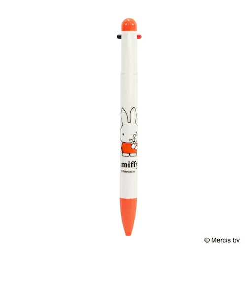 ミッフィー miffy 3色ボールペン レッド ブルーナ・カラーシリーズ 文具