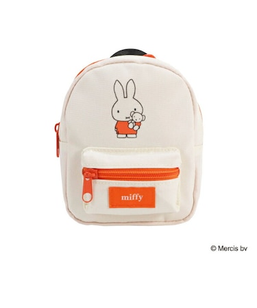 ミッフィー miffy リュック型ミニポーチ レッド ブルーナ・カラーシリーズ