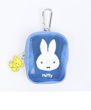 ミッフィー miffy カナビラ付きミニポーチ (ブルー) ブルードレスシリーズ