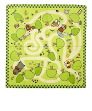 タヌキとキツネ バンダナハンカチ